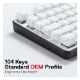Εικόνα της Redragon A130 Pudding Keycaps White (US)