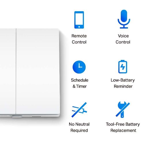 Εικόνα της TP-Link Tapo S220 Smart Light Switch 2-Gang 1-Way
