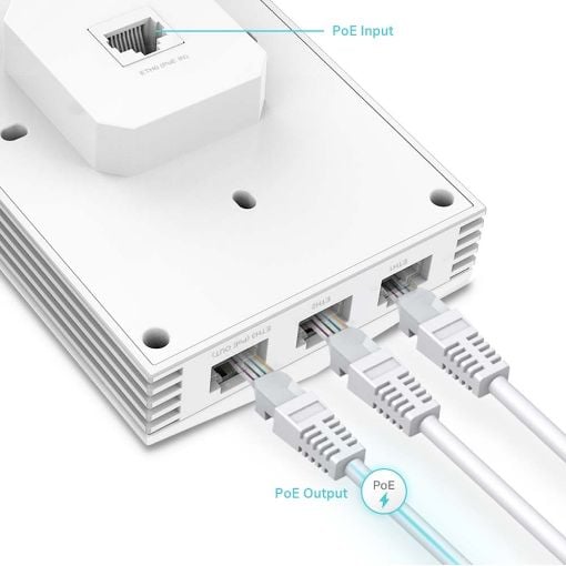 Εικόνα της Wall Plate Access Point Tp-Link EAP655 WiFi 6 AX3000 Dual Band PoE