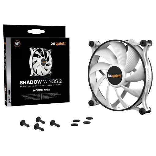 Εικόνα της Case Fan Be Quiet! Shadow Wings 2 140mm White BL090