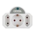 Εικόνα της Πολύπριζο Ασφαλείας 3 Θέσεων Crystal Audio SPW21-1300-70 1300J White