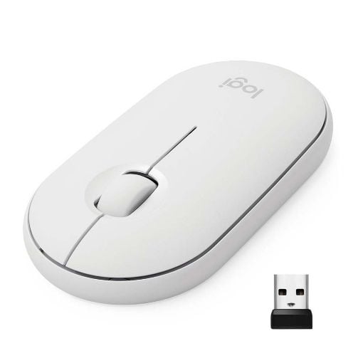 Εικόνα της Ποντίκι Logitech Pebble M350 Wireless Off-White 910-005716