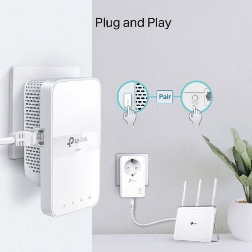 Εικόνα της Powerline Tp-Link TL-WPA7617 v1 AV1000 Wireless Passthrough Starter Kit