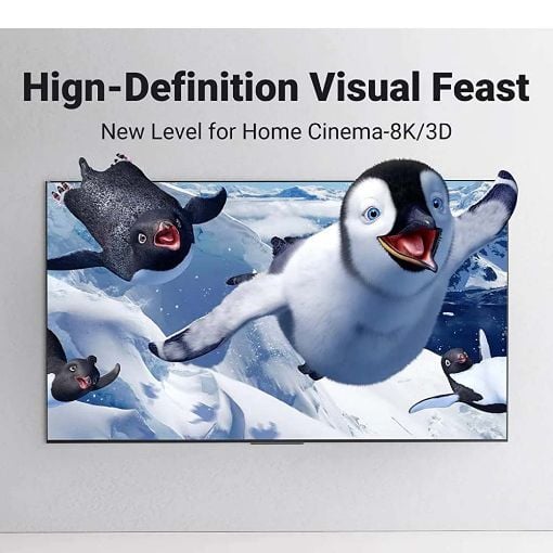 Εικόνα της Καλώδιο Ugreen HD135 HDMI 2.1 Braided 2m 8K/60Hz Black 70321