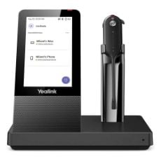Εικόνα της Headset Yealink WH67 DECT Wireless + WHC60 Charging Station Black 04-17-0032