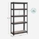 Εικόνα της Songmics Ραφιέρα Dexion με 5 Ράφια 150 x 75 x 30 cm Black/Brown GLR030B11
