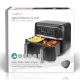 Εικόνα της Φριτέζα Αέρος Nedis 2 x 3.8Lt 2850W Black KAAFD350EBK
