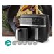 Εικόνα της Φριτέζα Αέρος Nedis 2 x 3.8Lt 2850W Black KAAFD350EBK