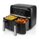 Εικόνα της Φριτέζα Αέρος Nedis 2 x 3.8Lt 2850W Black KAAFD350EBK