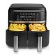 Εικόνα της Φριτέζα Αέρος Nedis 2 x 3.8Lt 2850W Black KAAFD350EBK