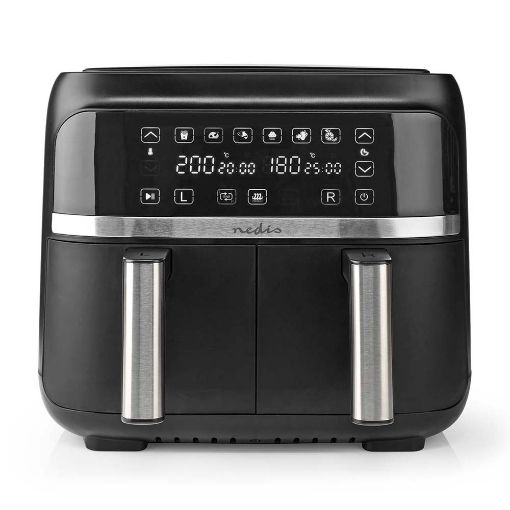Εικόνα της Φριτέζα Αέρος Nedis 2 x 3.8Lt 2850W Black KAAFD350EBK