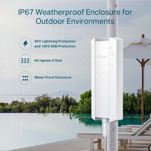 Εικόνα της Outdoor Access Point Tp-Link EAP650 WiFi 6 AX3000 Dual Band PoE