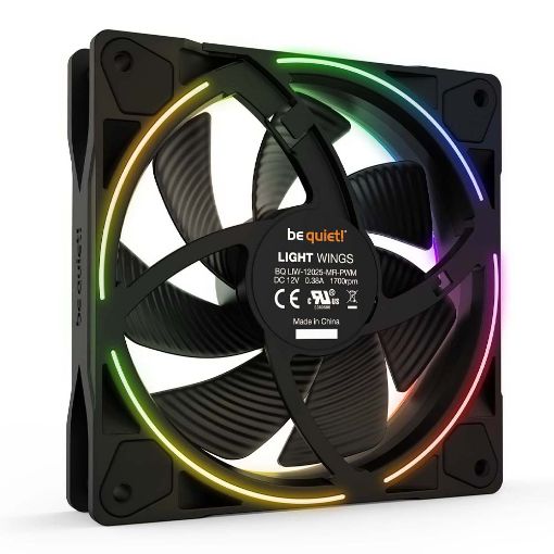Εικόνα της Case Fan Be Quiet! Light Wings 2 ARGB 120mm Black (3-Pack) BL076