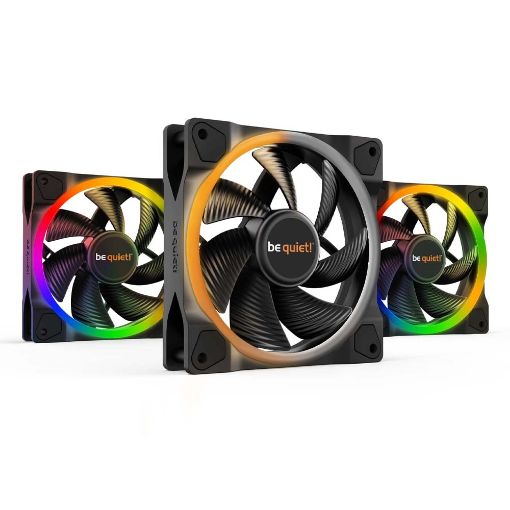 Εικόνα της Case Fan Be Quiet! Light Wings 2 ARGB 120mm Black (3-Pack) BL076