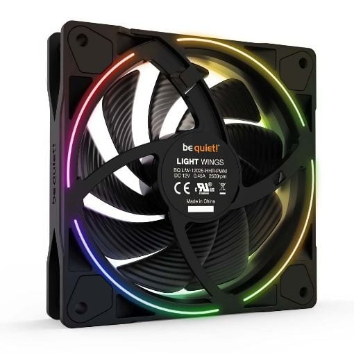 Εικόνα της Case Fan Be Quiet! Light Wings High-Speed ARGB 120mm Black BL073