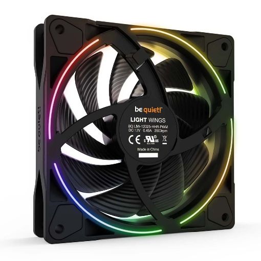 Εικόνα της Case Fan Be Quiet! Light Wings High-Speed ARGB 120mm (3-Pack) Black BL077