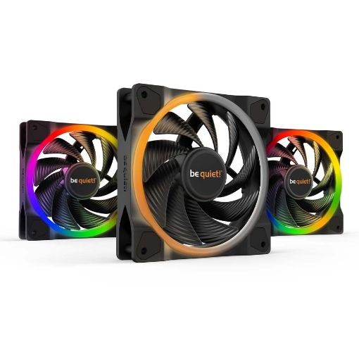 Εικόνα της Case Fan Be Quiet! Light Wings High-Speed ARGB 120mm (3-Pack) Black BL077