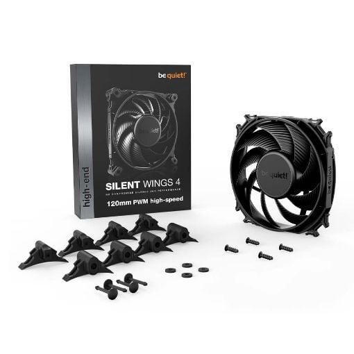 Εικόνα της Case Fan Be Quiet! Silent Wings 4 PWM High-Speed 120mm Black BL094