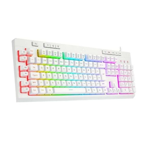Εικόνα της Πληκτρολόγιο Redragon K512W Shiva RGB (US) White