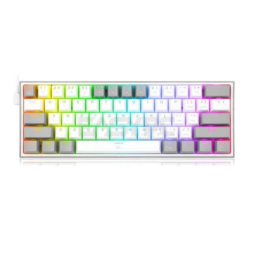 Εικόνα της Πληκτρολόγιο Redragon K616 Fizz Pro RGB Wireless Red Switches (US) White/Grey