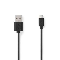 Εικόνα της Καλώδιο Nedis USB 2.0 to Micro USB AM/BM 2m Black (Tag) CCGT60500BK20