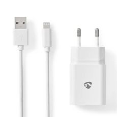 Εικόνα της Φορτιστής Nedis Quick Charge 12W με Καλώδιο Lightning 1m White WCHAL242AWT