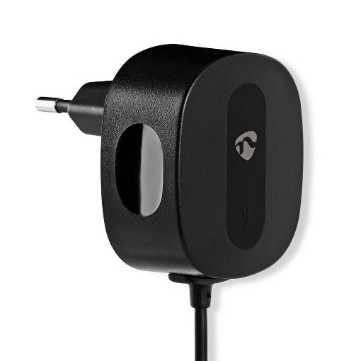 Εικόνα της Φορτιστής Nedis Quick Charge 15W με Ενσωματωμένο Καλώδιο USB-C 1.5m Black WCHAC300ABK