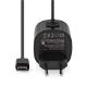 Εικόνα της Φορτιστής Nedis Quick Charge 15W με Ενσωματωμένο Καλώδιο USB-C 1.5m Black WCHAC300ABK