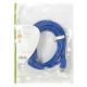 Εικόνα της Καλώδιο Nedis USB 3.0 AM/BM 3m Blue (Polybag) CCGP61100BU30