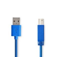 Εικόνα της Καλώδιο Nedis USB 3.0 AM/BM 3m Blue (Polybag) CCGP61100BU30