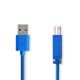 Εικόνα της Καλώδιο Nedis USB 3.0 AM/BM 3m Blue (Polybag) CCGP61100BU30