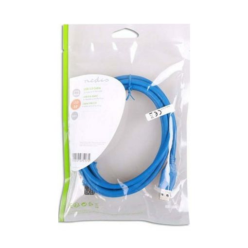 Εικόνα της Καλώδιο Προέκτασης USB 3.0 Nedis 2m Blue (Polybag) CCGP61010BU20