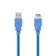 Εικόνα της Καλώδιο Προέκτασης USB 3.0 Nedis 2m Blue (Polybag) CCGP61010BU20