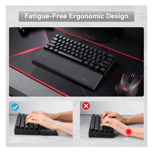 Εικόνα της Keyboard Wrist Rest Redragon P036 Meteor M Tenkeyless 80% Black