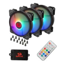 Εικόνα της Case Fan Redragon GC F009 RGB 120mm (3-Pack) Black