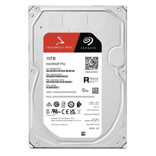 Εικόνα της Εσωτερικός Σκληρός Δίσκος NAS Seagate 3.5" Ironwolf Pro 10TB Sata III 256MB ST10000NT001