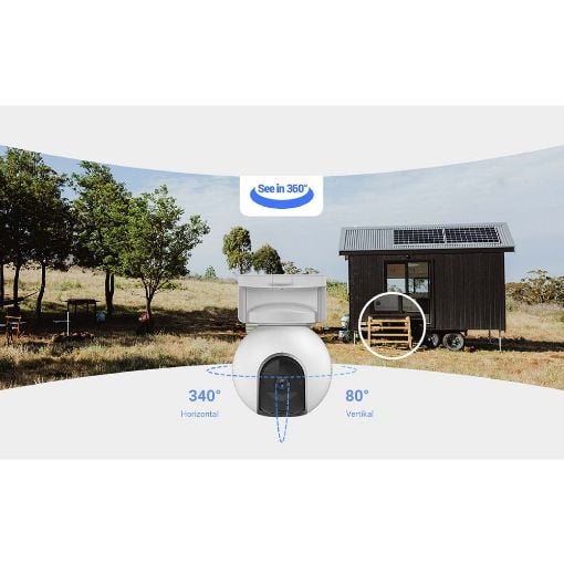 Εικόνα της Outdoor Battery 4G IP Camera Ezviz EB8 Pan/Tilt 2K