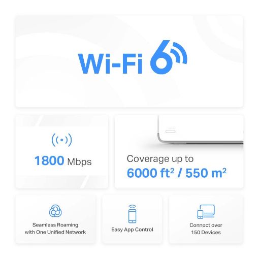 Εικόνα της Access Point Mercusys Halo H70X AX1800 Whole Home Mesh Wi-Fi 6 System (3-pack)