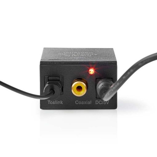 Εικόνα της Digital Audio Converter Nedis RCA/Toslink to 2 x RCA F/F Black ACON2510BK