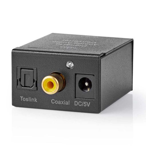 Εικόνα της Digital Audio Converter Nedis RCA/Toslink to 2 x RCA F/F Black ACON2510BK