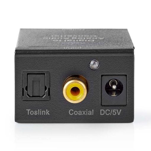 Εικόνα της Digital Audio Converter Nedis RCA/Toslink to 2 x RCA F/F Black ACON2510BK