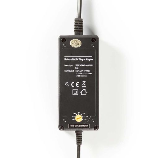 Εικόνα της Universal Τροφοδοτικό Nedis 15V/3A 36W ACPA004