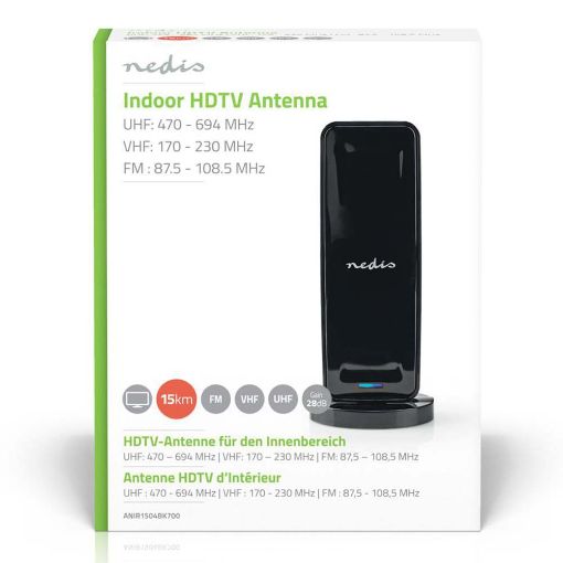Εικόνα της Εσωτερική Κεραία Τηλεόρασης Nedis HDTV Black ANIR1504BK700