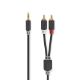 Εικόνα της Καλώδιο Nedis 3.5mm to 2 x RCA M/M 10m (Gold Plated) Black CABW22200AT100