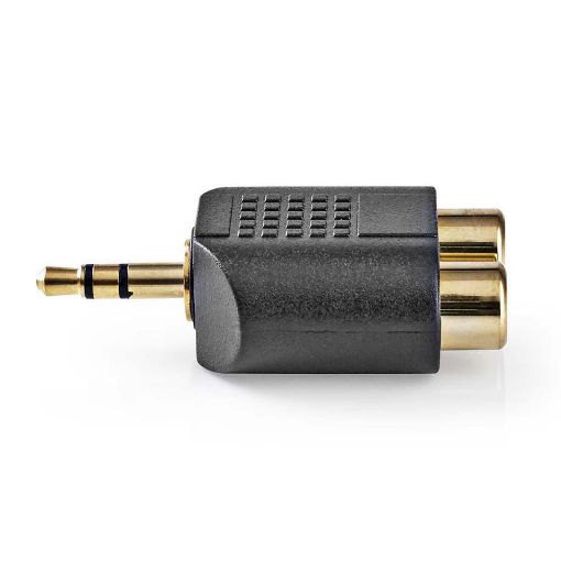 Εικόνα της Stereo Adapter Nedis 3.5mm to 2 x RCA M/F Black CABW22940AT