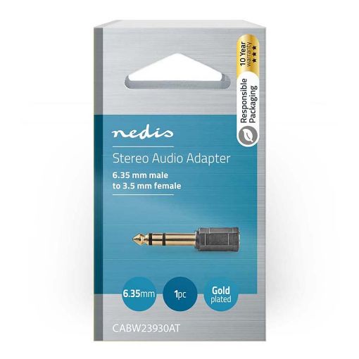 Εικόνα της Adapter Nedis 6.3mm to 3.5mm M/F CABW23930AT
