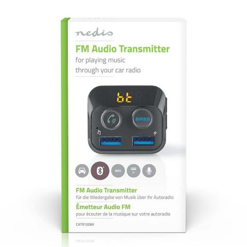 Εικόνα της Nedis FM Transmitter Bluetooth Black CATR120BK