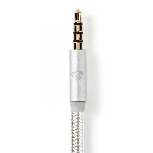Εικόνα της Καλώδιο Nedis Braided USB-C to 3.5mm Male 1m Silver CCTB65940AL10