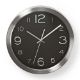 Εικόνα της Μεταλλικό Ρολόι Τοίχου Nedis 30cm Black/Silver CLWA010MT30BK