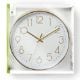 Εικόνα της Πλαστικό Ρολόι Τοίχου Nedis 30cm White/Gold CLWA015PC30GD